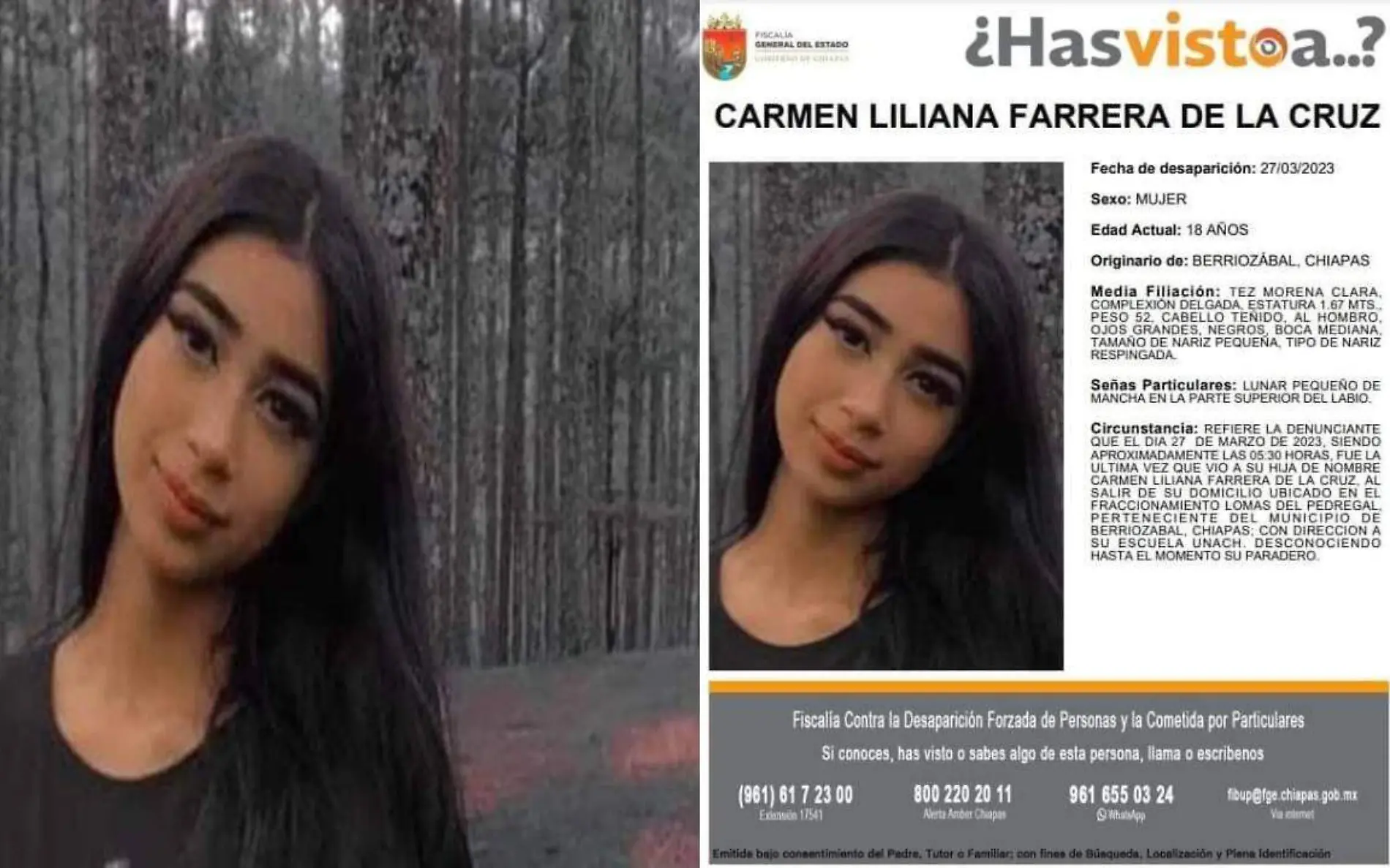 buscan a Carmen